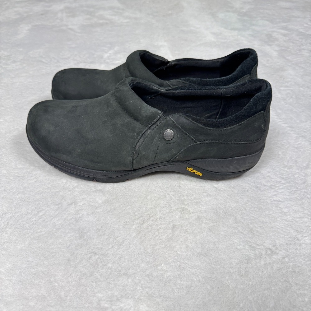 Dansko Celeste Clog Women US 11.5-12 Black Leather Slip-On Comfort Walking Shoes